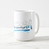 Mug T-Shirt Texte Gelé (Devant droit)