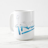 Mug T-Shirt Texte Gelé (Devant gauche)