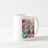 Mug T-shirt Three Kittens à Candy Land (Devant droit)