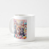 Mug T-shirt Three Kittens à Candy Land (Devant gauche)
