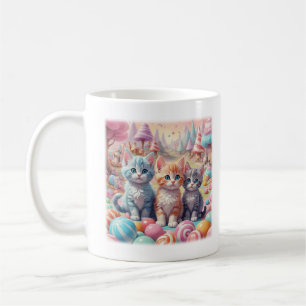 Mug T-shirt Three Kittens à Candy Land