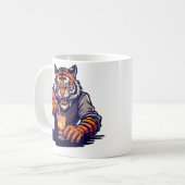 Mug T-Shirt Tigre Drôle Barman | Cadeau pour Barman (Devant gauche)