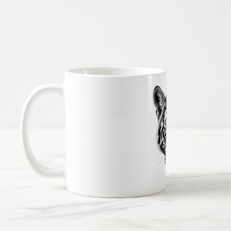 Mug T-shirt Tigre Tasmanie noir & blanc