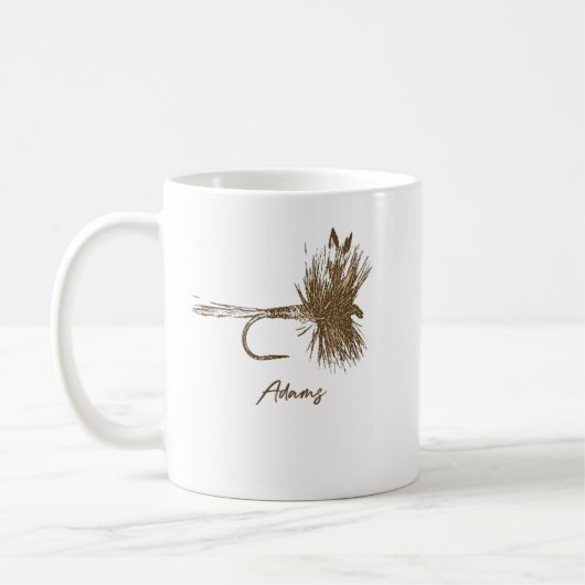Mug T-Shirt Vintage Adams Fly Fishing Lure (Gauche)