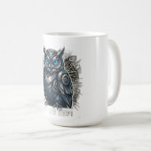 Mug T-Shirt Vision de Chouette Cybernétique (Devant droit)