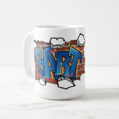 Mug T-ShirtBART" Urban Graffiti Art - Breaking Through (Devant gauche)