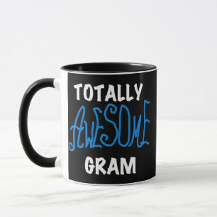 Mug T-shirts bleus et cadeaux de gramme totalement