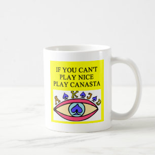 Mug T-shirts de cadeaux de joueur de CANASTA