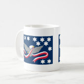 Mug T-shirts de drapeau de rébellion de whiskey (Devant gauche)