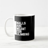 Mug T-shirts de randonnée Murs pour grimper Boulder Te (Gauche)