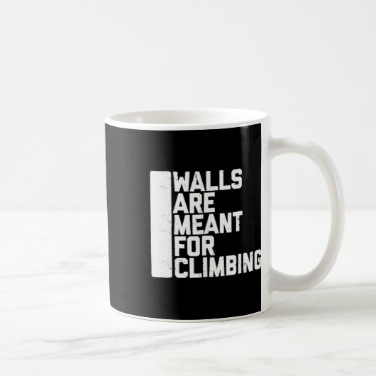 Mug T-shirts de randonnée Murs pour grimper Boulder Te (Droite)