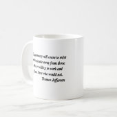 Mug T-shirts de Thomas Jefferson (Devant gauche)