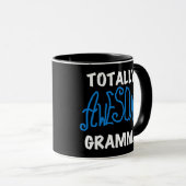 Mug T-shirts et cadeaux bleus totalement (Devant droit)