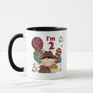 Mug T-shirts et cadeaux Cowboy 2e anniversaire