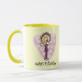 Mug T-shirts et cadeaux d'anges des infirmières R (Gauche)