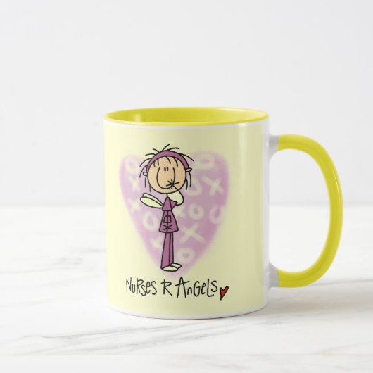 Mug T-shirts et cadeaux d'anges des infirmières R (Droite)