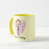 Mug T-shirts et cadeaux d'anges des infirmières R (Devant gauche)
