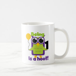 Mug T-shirts et cadeaux d'anniversaire de Hoot Owl 1er