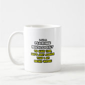 Mug T-shirts et cadeaux de biologiste marin amusant (Gauche)