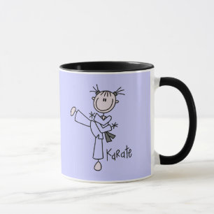 Mug T-shirts et cadeaux de fille de karaté