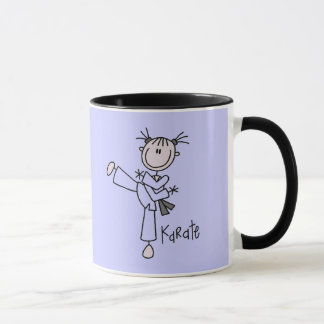 Mug T-shirts et cadeaux de fille de karaté