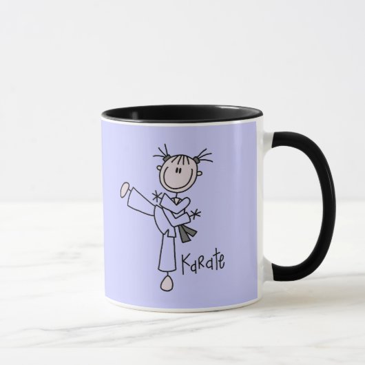 Mug T-shirts et cadeaux de fille de karaté (Droite)