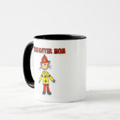 Mug T-shirts et cadeaux de maman de sapeur-pompier (Devant gauche)