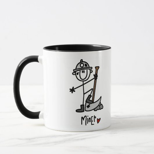 Mug T-shirts et cadeaux de mineur de base (Gauche)