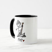 Mug T-shirts et cadeaux de mineur de base (Devant gauche)
