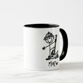 Mug T-shirts et cadeaux de mineur de base (Devant droit)