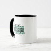 Mug T-shirts et cadeaux de Nana de plaque signalétique (Devant gauche)