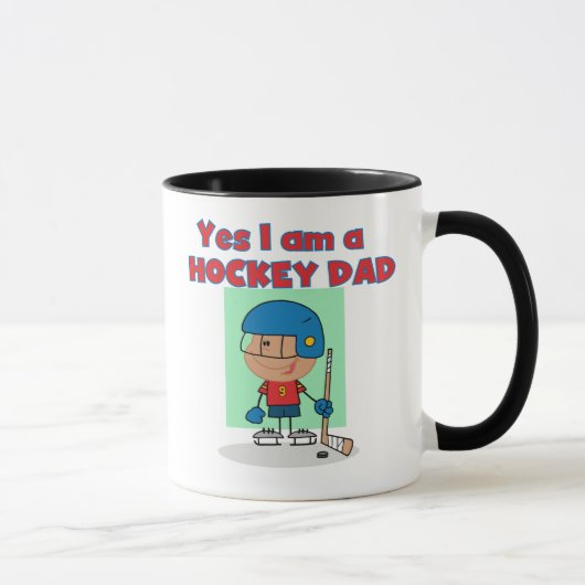Mug T-shirts et cadeaux de papa d'hockey (Droite)