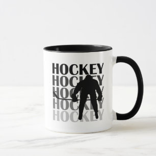 Mug T-shirts et cadeaux de silhouette d'hockey