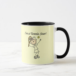 Mug T-shirts et cadeaux de star du tennis de fille