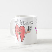 Mug T-shirts et cadeaux d'hygiéniste dentaire (Devant gauche)