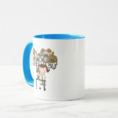 Mug T-shirts et cadeaux femelles de brune de (Devant gauche)