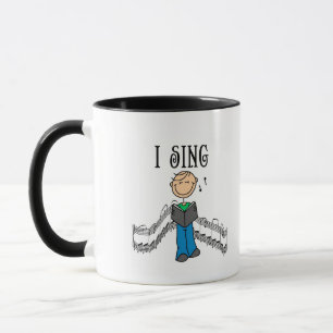 Mug T-shirts et Cadeaux Je Chante Masculins