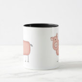 Mug T-shirts et cadeaux roses de porc (Centre)