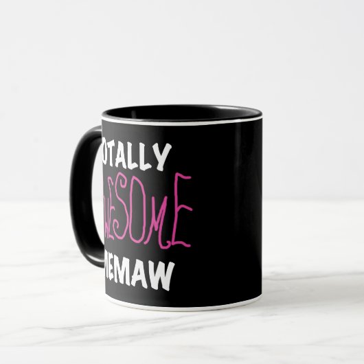 Mug T-shirts et cadeaux roses totalement (Devant gauche)