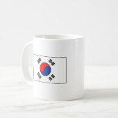 Mug T-shirts et cadeaux sud-coréens de drapeau (Devant gauche)