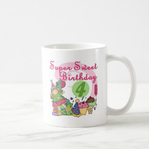 Mug T-shirts et cadeaux Super Sweet 4e anniversaire