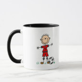 Mug T-shirts et cadeaux uniformes rouges du football (Gauche)