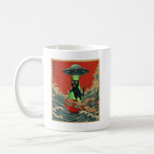 Mug T-shirts graphiques d'anime japonais Ramen de chat