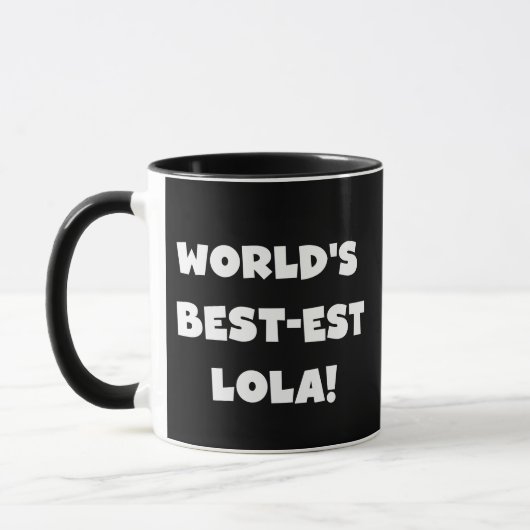 Mug T-shirts noir et blanc du Meilleur-est Lola du (Gauche)