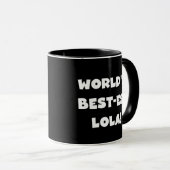 Mug T-shirts noir et blanc du Meilleur-est Lola du (Devant droit)