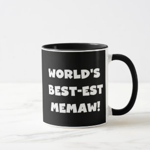 Mug T-shirts noir et blanc du Meilleur-est Memaw du