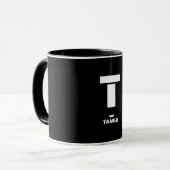 Mug T(Tango) Code alphabétique et morse de l'OTAN (Devant gauche)