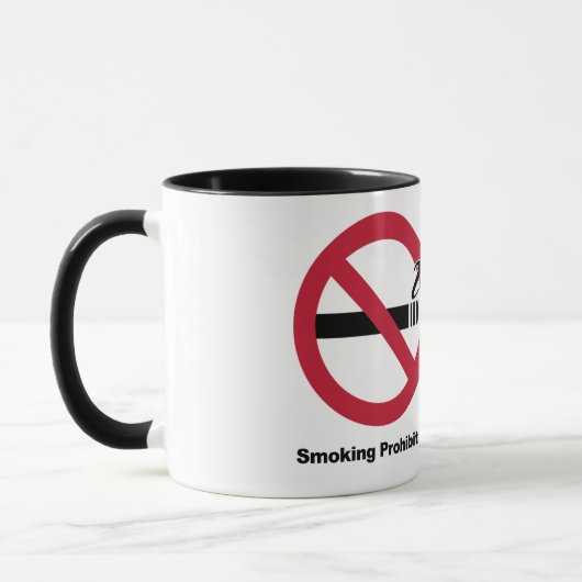 Mug Tabagisme interdit. Vaping a laissé (Gauche)
