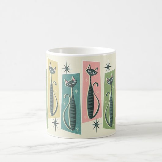Mug Tabbies Rétro Patchwork ©studioxine (Centre)