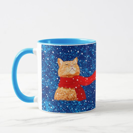 Mug Tabby aime la neige (Gauche)